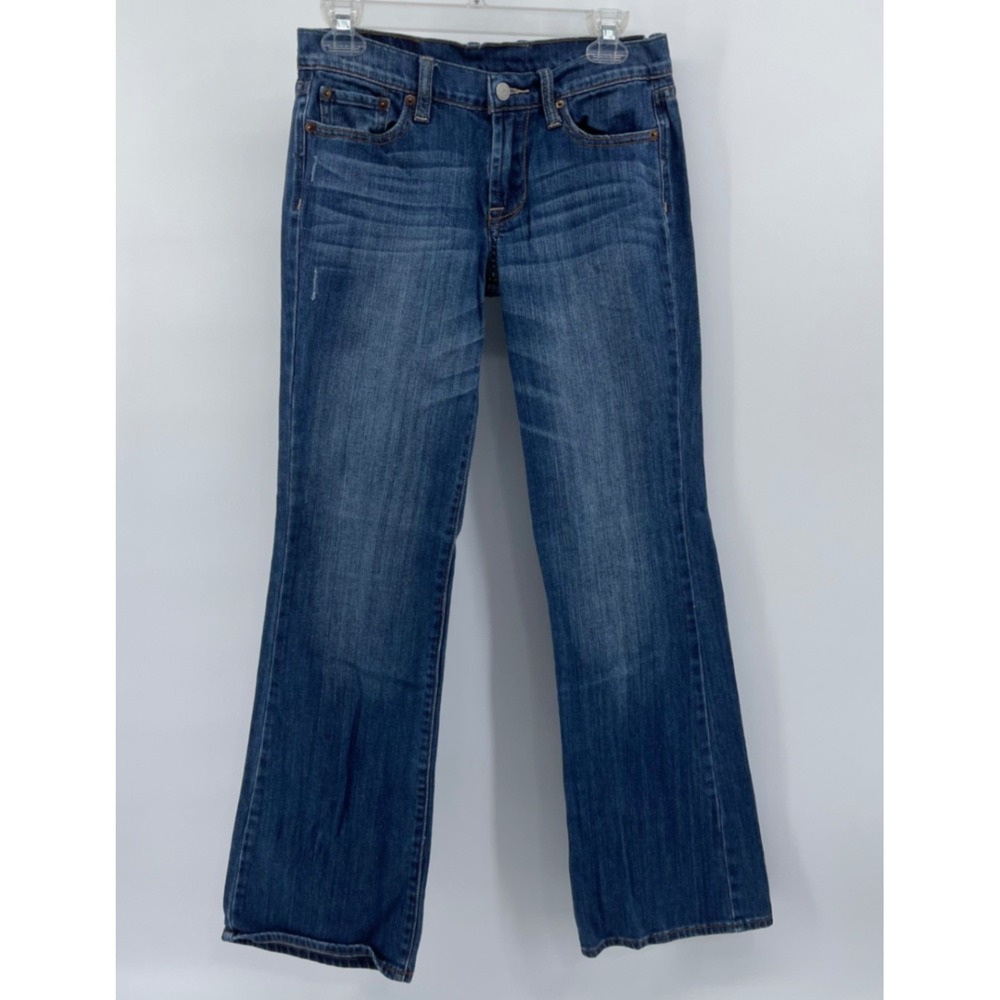 Lucky Brand Sweet N Low Womens 2/26 Bootcut Embroidered Paisley Pocket Jeans